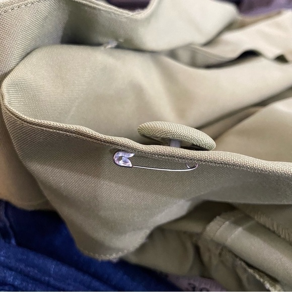 Vintage 90s Allison Woods Blazer Suit Jacket Green 26W - Picture 3 of 6